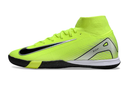 Chuteira Nike Air Zoom Mercurial Superfly 10 Elite  IC - Verde, Prata e Preta