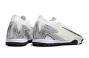 Chuteira Society Nike Air Zoom Mercurial Vapor 16 Elite TF - Prata e Preto