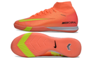 Chuteira Nike Air Zoom Mercurial Superfly 10 Elite  IC - Laranja e Verde