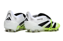 Chuteira Adidas Predator Elite Fold-Over Tongue FG - Branca, Verde e Preta - Radiant Blaze Pack