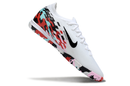 Chuteira Society Nike Air Zoom Mercurial Vapor 16 Elite TF - Branca, Vermelha e Preta
