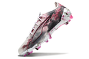 Puma Ultra 5 Ultimate FG - Branca, Preta e Rosa