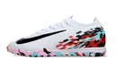 Chuteira Society Nike Air Zoom Mercurial Vapor 16 Elite TF - Branca, Vermelha e Preta