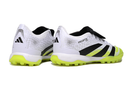 Chuteira Society Adidas Predator Elite Fold-Over Tongue TF - Branca, Preta e Verde