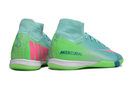 Chuteira Nike Air Zoom Mercurial Superfly 10 Elite  IC - Azul e Verde