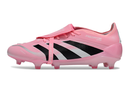 Chuteira Adidas Predator Elite Fold-Over Tongue David Beckham FG - Rosa, Branca e Preta