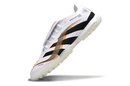 Chuteira Society Adidas Predator Elite Fold-Over Tongue TF - Branca, Preta e Dourada