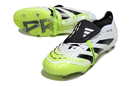 Chuteira Adidas Predator Elite Fold-Over Tongue FG - Branca, Verde e Preta - Radiant Blaze Pack