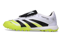 Chuteira Society Adidas Predator Elite Fold-Over Tongue TF - Branca, Preta e Verde