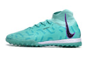 Chuteira Society Nike Phantom Luna II TF - Azul, Preta e Roxa