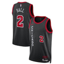 Camisa NBA Lonzo Ball - Chicago Bulls - 23/24 - Preto - Edição Cidade