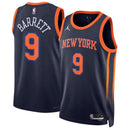 Camisa NBA RJ Barrett - New York Knicks - 2023 - Edição de Impacto - Azul Marinho